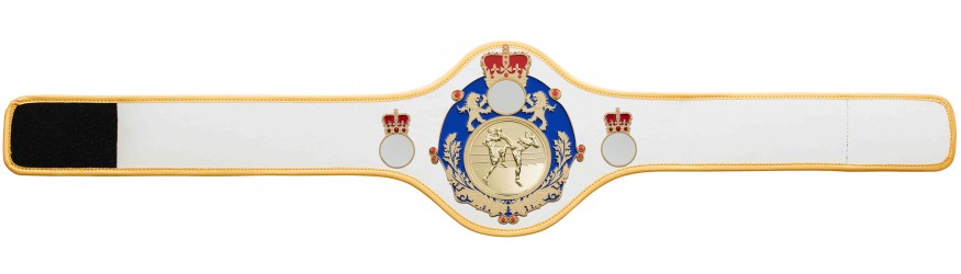 QUEENSBURY PRO LEATHER THAI BOXING CHAMPIONSHIP BELT - QUEEN/BLUE/G/TBOG -10+ COLOURS